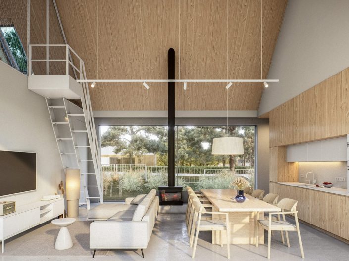 Kownatki Lake House – Projekt wnętrz